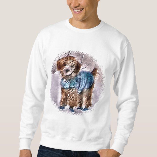Poodle Christmas Geschenke Sweatshirt (Vorderseite)