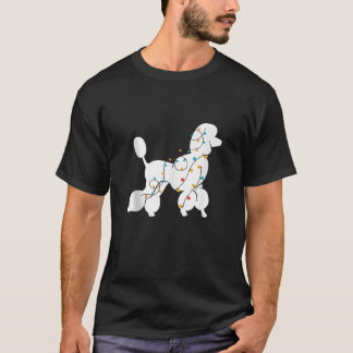 Poodle Christmas Lights Poodle Dog Ugly Sweater Xm T-Shirt