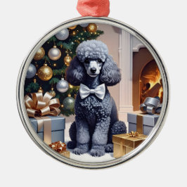 Poodle Christmas Ornament Aus Metall