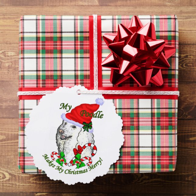 Poodle Christmas Ornament Karte (Insitu (Geschenk))