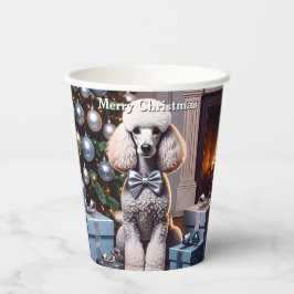 Poodle Christmas Pappbecher