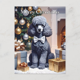 Poodle Christmas Postkarte