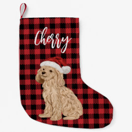 Poodle Christmas Strumpf Kleiner Weihnachtsstrumpf