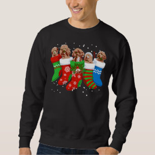Poodle Christmas Sweater Poodle Dog Niedlich Socke Sweatshirt