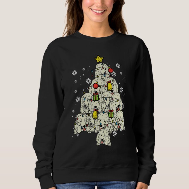 Poodle Christmas Tree Cute Xmas Dog  Men Women Kid Sweatshirt (Vorderseite)
