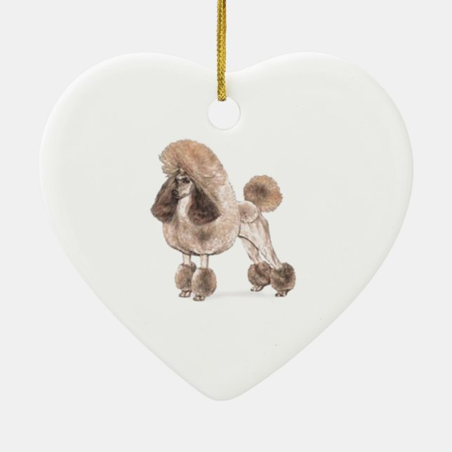 Poodle — Coat anzeigen Keramikornament (Hinten)