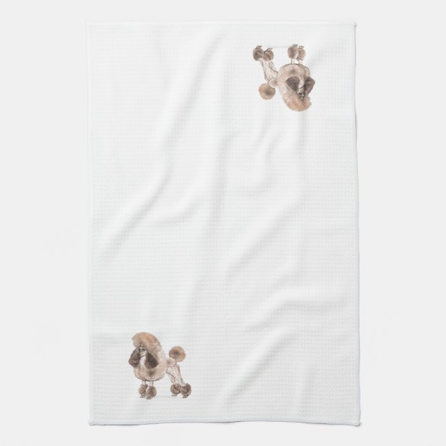 Poodle — Coat anzeigen Küchentuch (Vertikal)