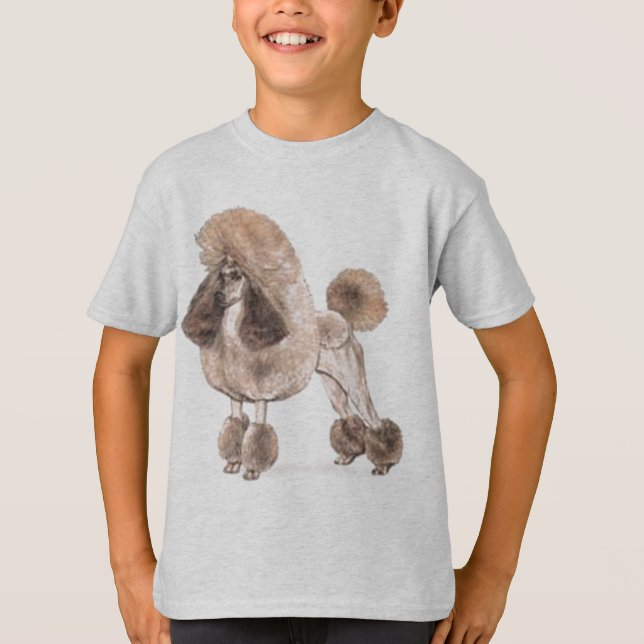 Poodle — Coat anzeigen T-Shirt (Vorderseite)