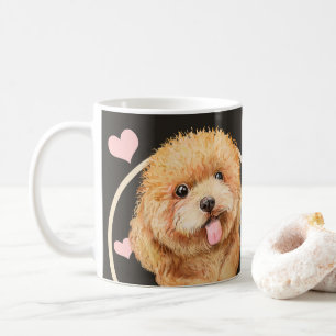 Poodle Cockerpoo Welpe Hund jeden Snack, den Sie m Kaffeetasse