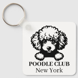 Poodle Custom Club Theme Schlüsselanhänger