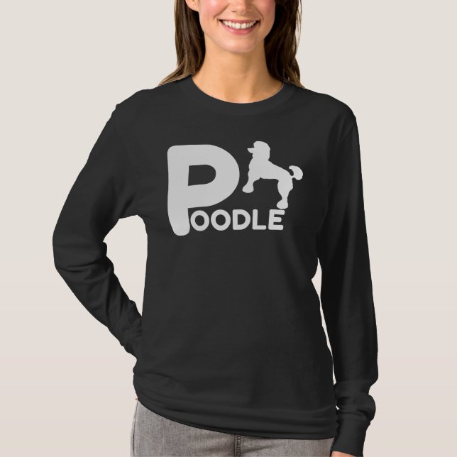 Poodle Design Pet Lover Eigentümer Hund Geschenk I T-Shirt (Vorderseite)
