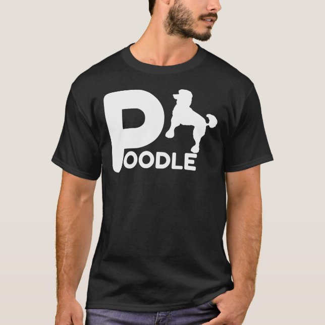 Poodle Design Pet Lover Eigentümer Hund Geschenk I T-Shirt (Vorderseite)