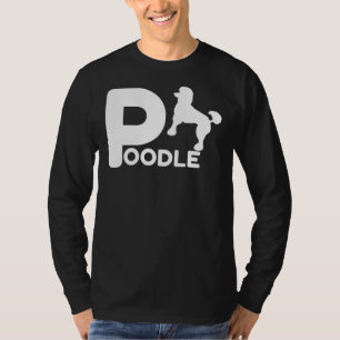 Poodle Design Pet Lover Eigentümer Hund Geschenk I T-Shirt