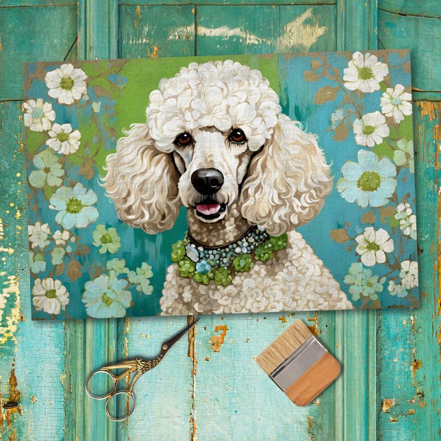 Poodle Dog Dekoupage Tissue Paper Seidenpapier (Von Creator hochgeladen)