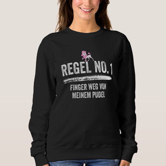 Poodle Dog Eigentümer des Hundes Sweatshirt (Vorderseite)