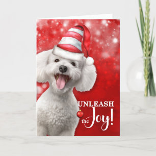Poodle Dog entleash die Freude Weihnachten