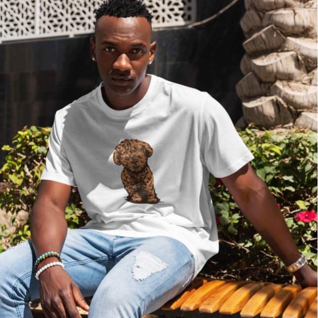 Poodle Dog Illustration T-Shirt (Von Creator hochgeladen)