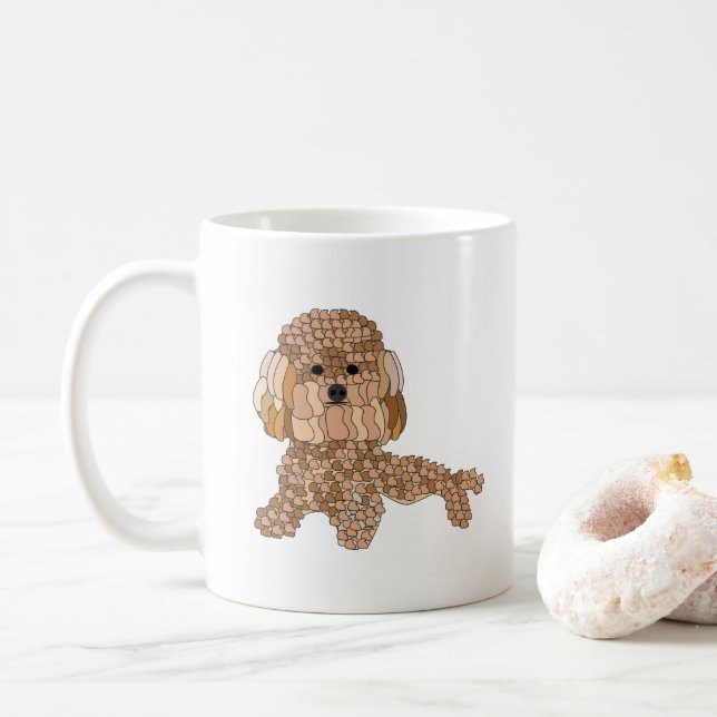 Poodle Dog  Kaffeetasse (Mit Donut)