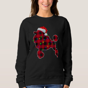 Poodle Dog Kariertes Weihnachtsgeschenk Pajamas Li Sweatshirt