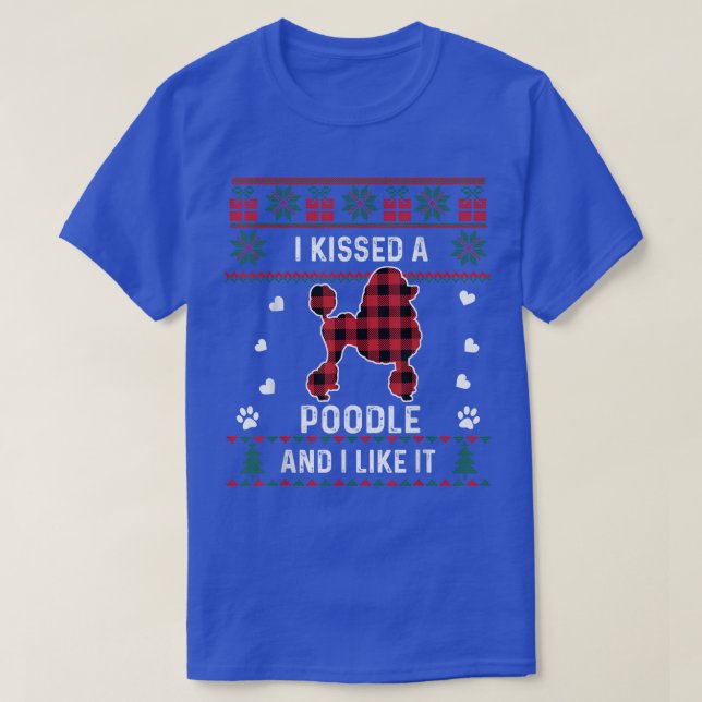 Poodle Dog Lover gibt Poodle Dog Pet Ugly Christm T-Shirt (Design vorne)