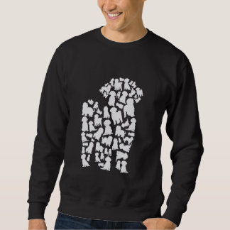 Poodle Dog Mama Poodle Vater Sweatshirt