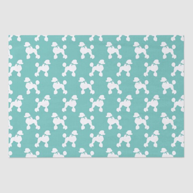 Poodle Dog Puppy French Seidenpapier (Vorderseite)