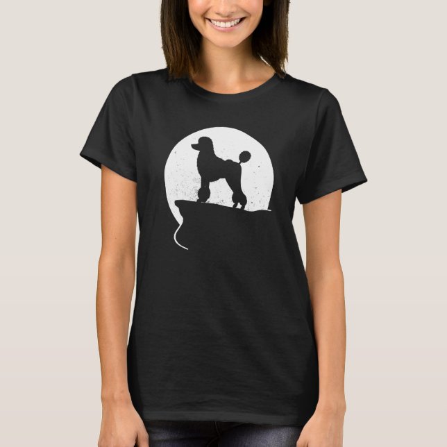 Poodle Dog Retro T-Shirt (Vorderseite)