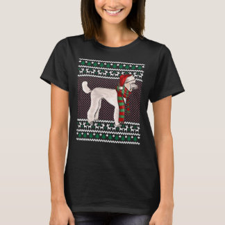Poodle Dog Santa Ugly Weihnachten T-Shirt