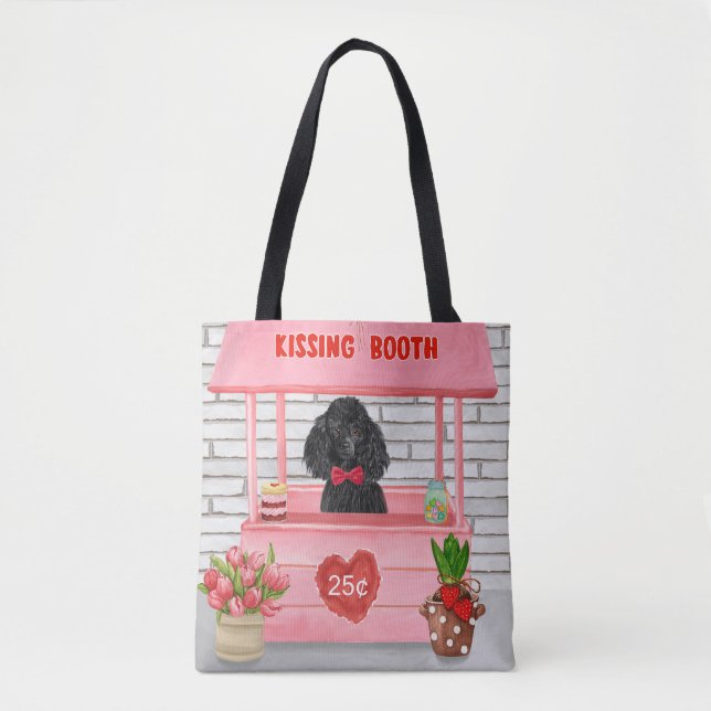 Poodle Dog Valentine's Day Kissing Booth (Vorderseite)