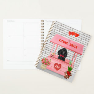 Poodle Dog Valentine's Day Kissing Booth Planer
