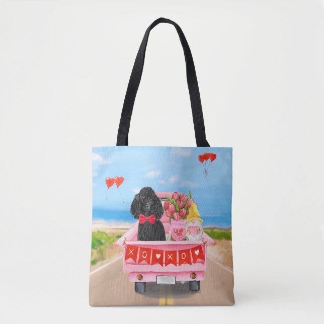 Poodle Dog Valentine's Day Lkw Herz (Vorderseite)