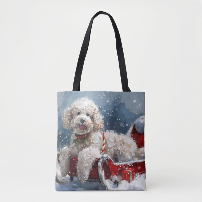 Poodle Dog Weihnachtsfest (Vorderseite)
