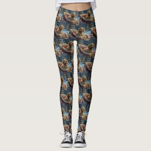 Poodle Dog Weihnachtsfest Leggings