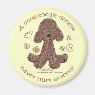 Poodle Doodle Magnet