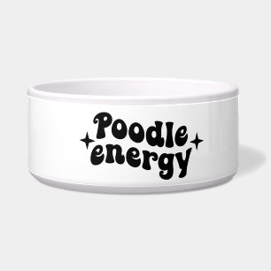 Poodle Energy Keramik Dog Bowl Napf