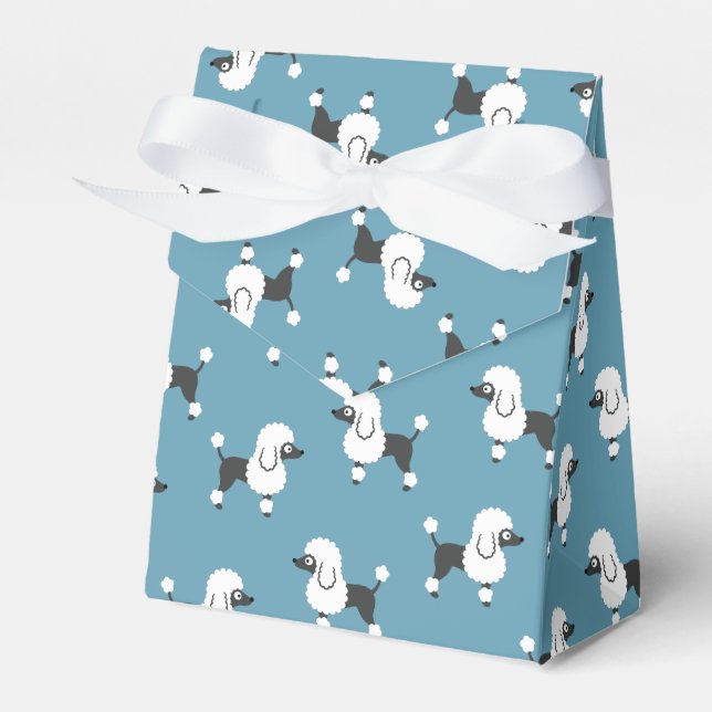 Poodle Favor Box Geschenkschachtel (Vorderseite)