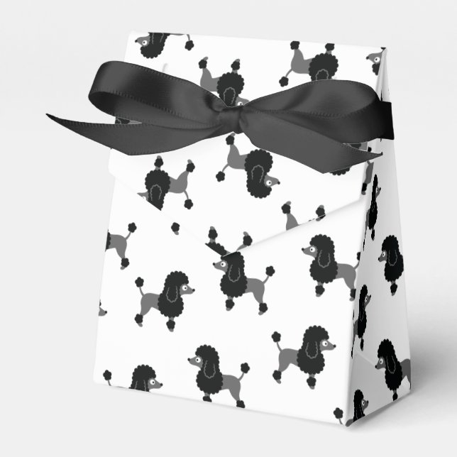 Poodle Favor Box Geschenkschachtel (Vorderseite)