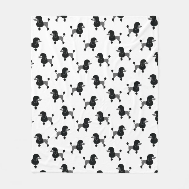 Poodle Fleece Blanket (Vorderseite)