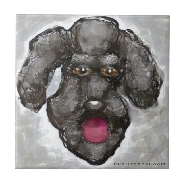 Poodle Fliese (Vorderseite)