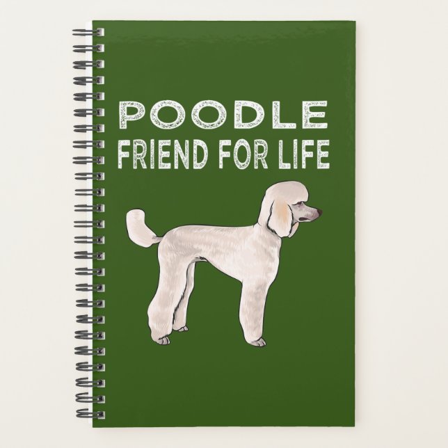 Poodle Friend for Life Dog Friendship Planer (Vorderseite)