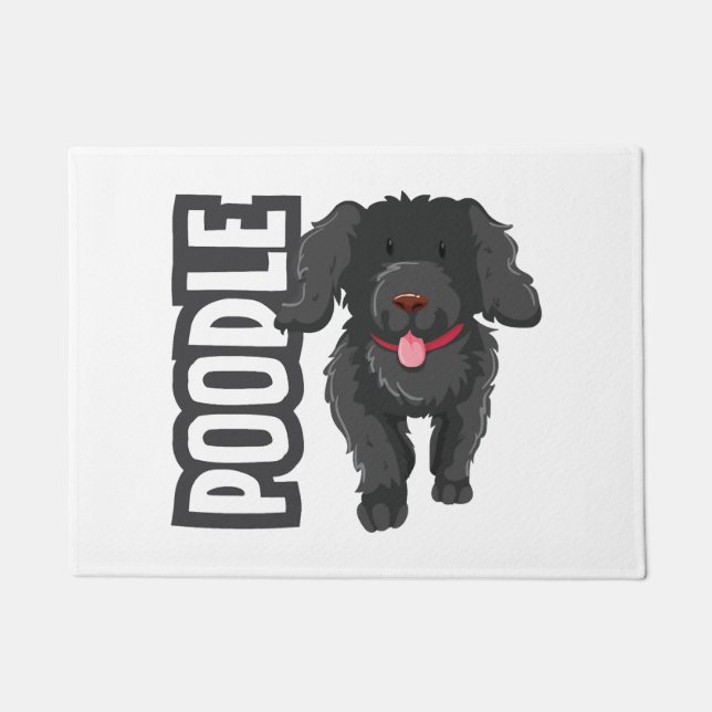 Poodle Fußmatte (Vorderseite)