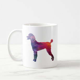 Poodle Geo Silhouette Lila Kaffeetasse