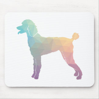 Poodle Geo Silhouette Pastel Mousepad