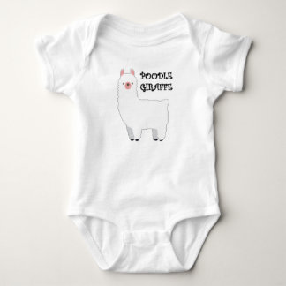 Poodle Giraffe Baby Strampler