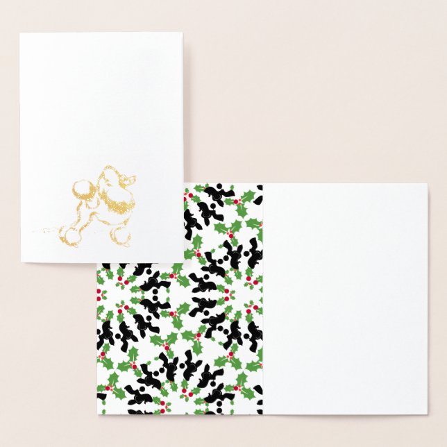 Poodle Gold Folienkarte (Anzeige)