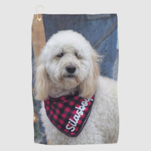 Poodle Golfhandtuch
