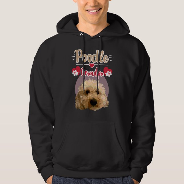 Poodle Grandpa Hoodie (Vorderseite)