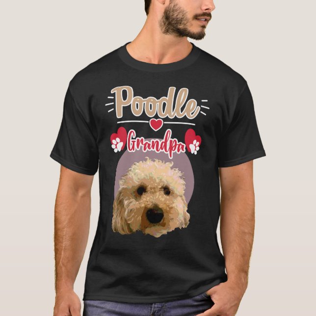 Poodle Grandpa T-Shirt (Vorderseite)