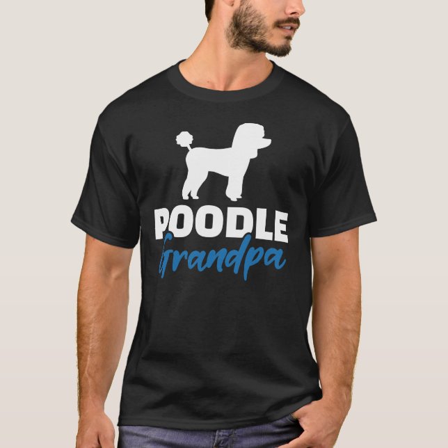 Poodle Grandpa T-Shirt (Vorderseite)