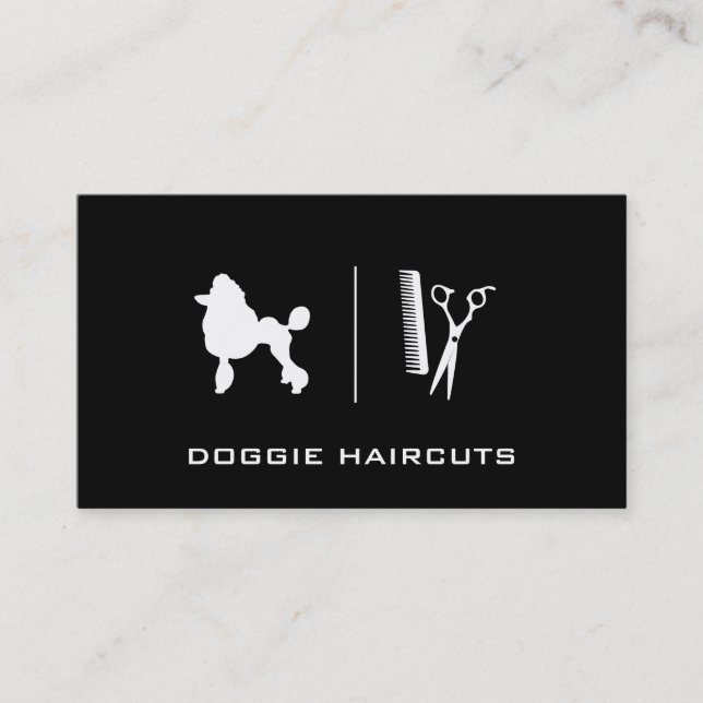 Poodle | Grooming Visitenkarte (Vorderseite)